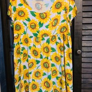 American Apparel Sunflower tunic dress SM/XS